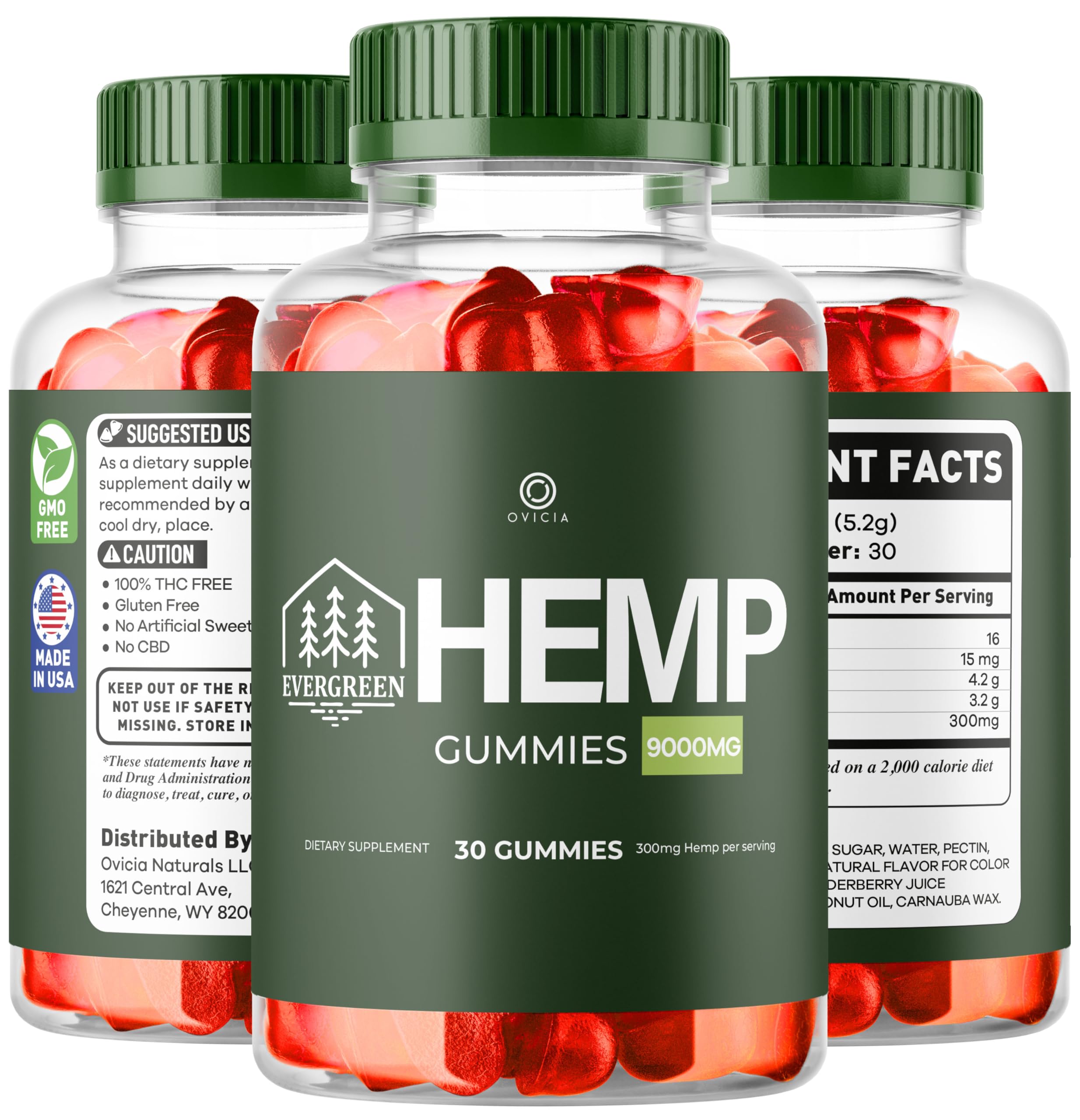 Evergreen Gummies - Official Formula with Natural Ingredients (30 Count, 1 Month Supply) - Supports Wellness & Energy for Active Lifestyles