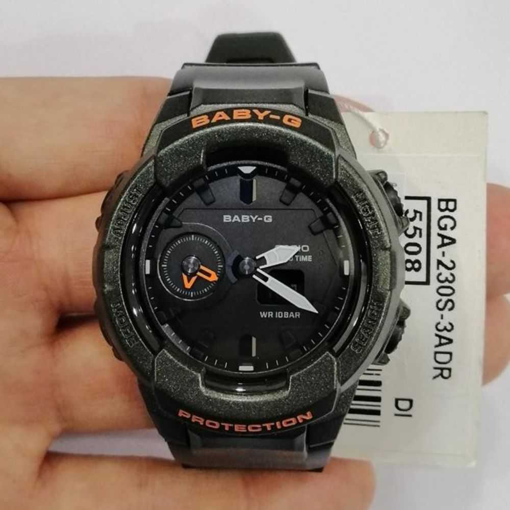 CASIO BABY-G BGA-230S-3ADR Digital Quartz Watch for Women - Green Resin Strap, Shock Resistant, Water Resistant - Perfect for Sports, Outdoor Activities & Everyday Wear