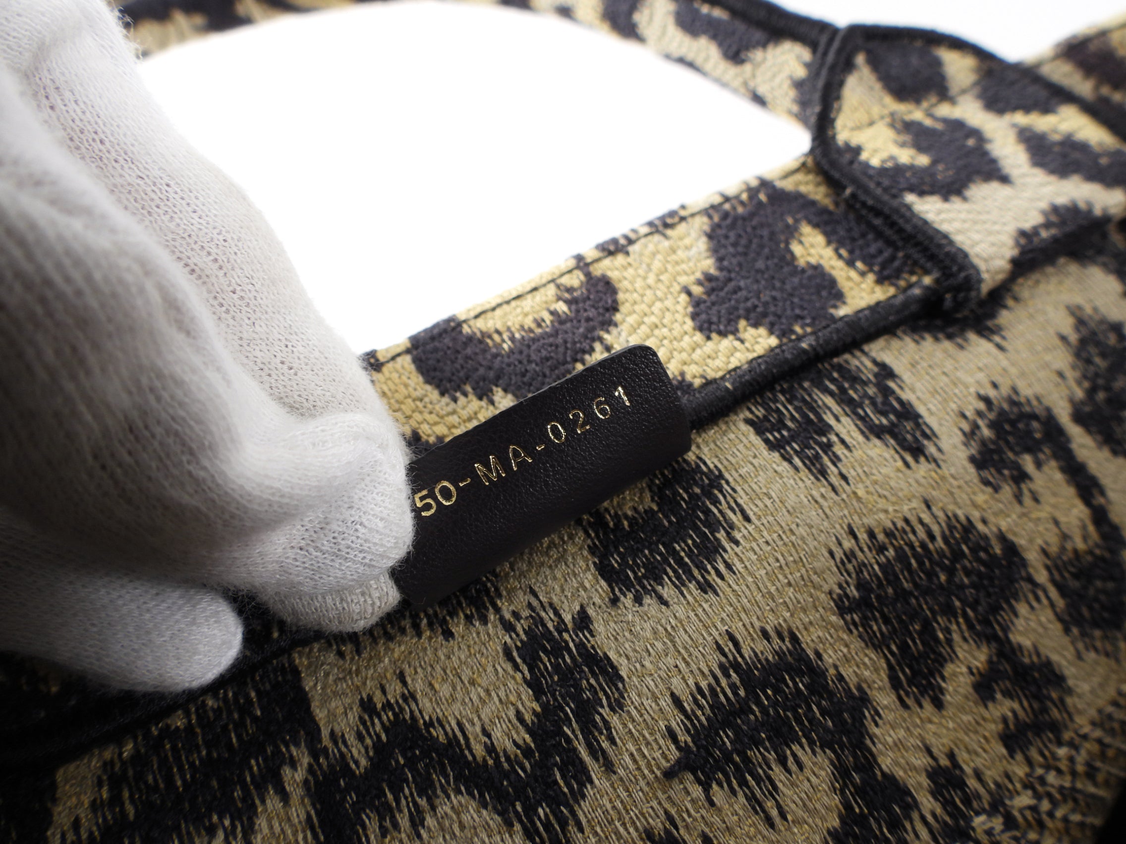 Christian Dior Medium Leopard Print Canvas Book Tote Bag - Stylish Designer Handbag for Women, Work, Travel & Everyday Use