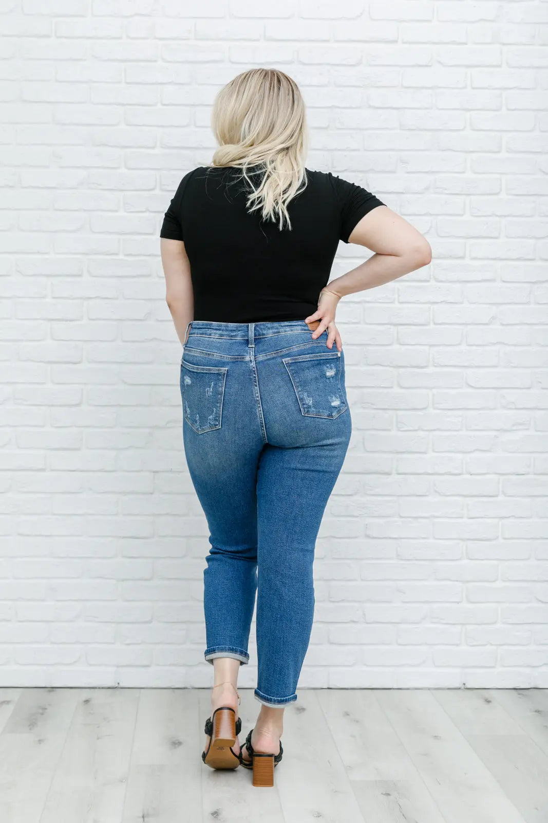 Hi Rise Rainbow Embroidery Cropped Straight Leg Jeans for Women | Trendy High Waisted Denim Pants with Colorful Stitching | Perfect for Casual Outfits, Street Style & Summer Fashion