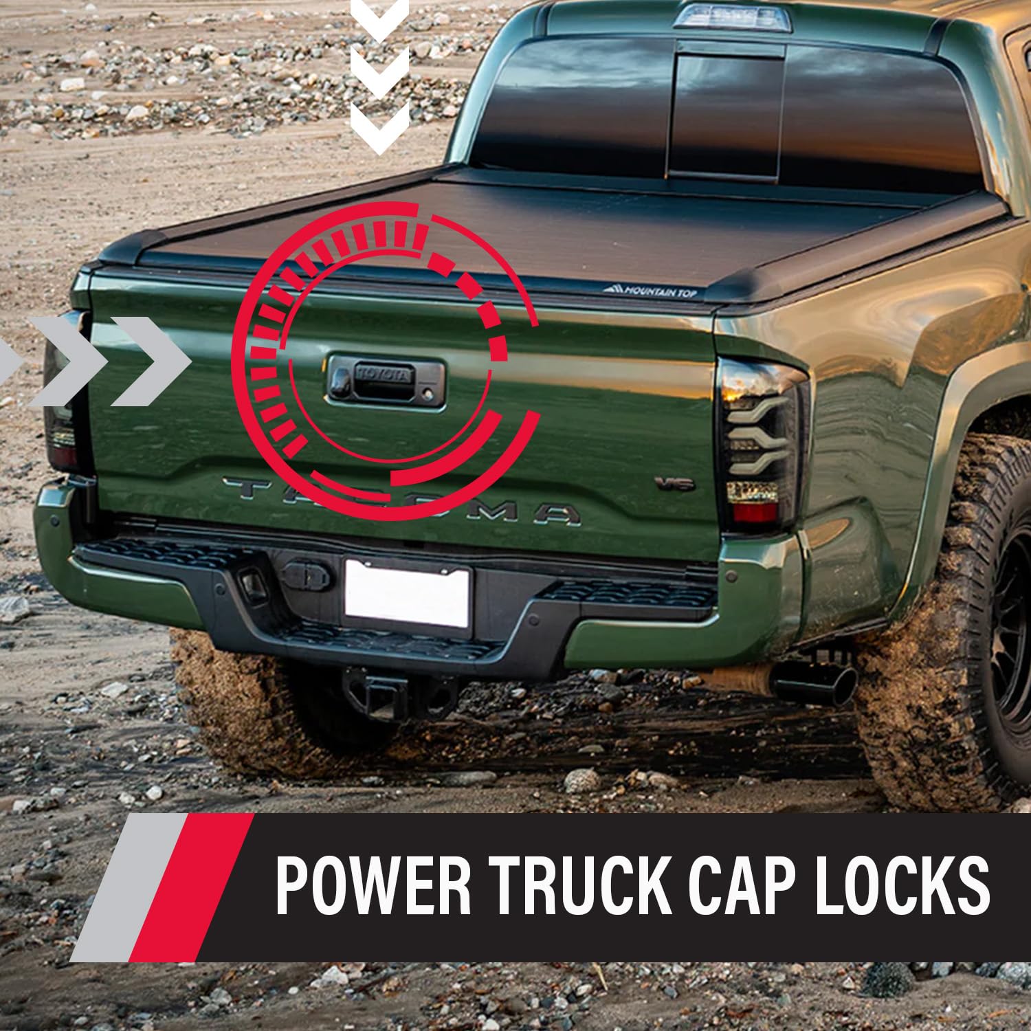 Pop & Lock PL9772 Power Lock Kit - No Handle Included | Secure Truck & Trailer Tailgates | Heavy Duty Vehicle Security Solution