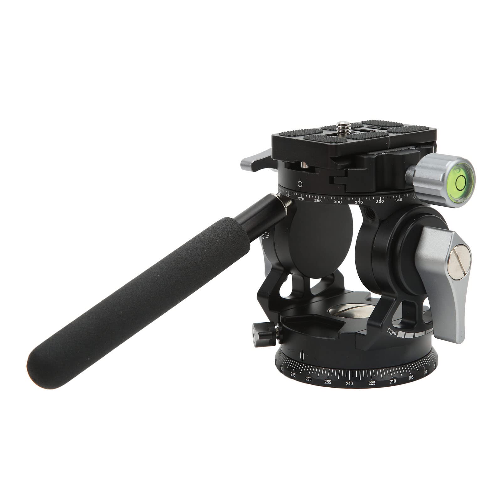 Professional Aluminum Alloy Camera Ball Mount with Handle - 360° Panoramic Tripod Head & Fluid Adapter for DSLR/SLR Cameras - Perfect for Vlogging, Photography & Video Shooting