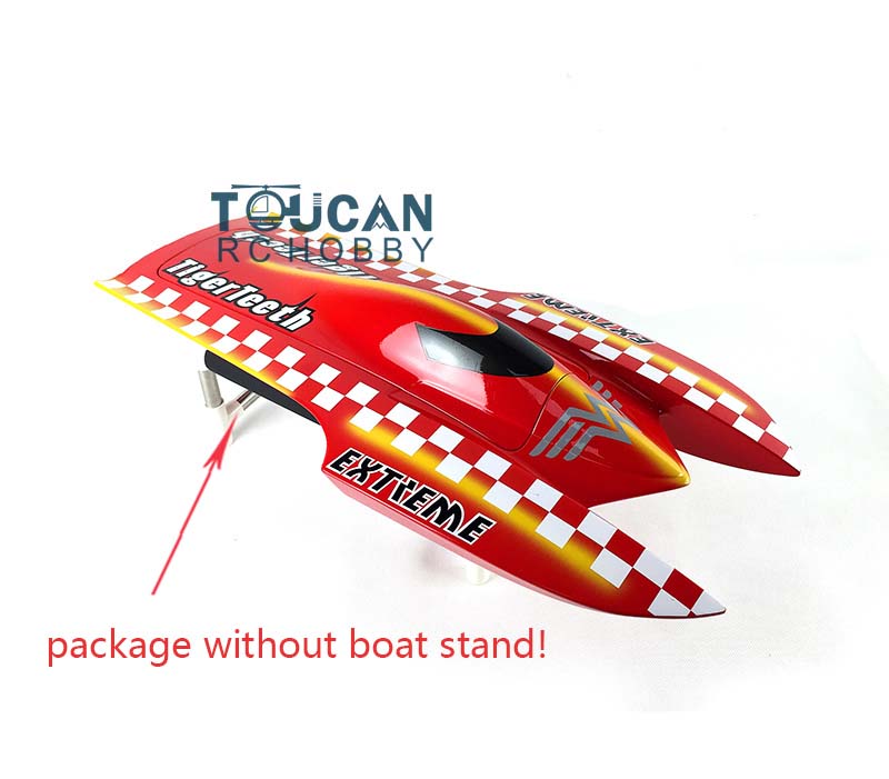 E22 Pre-Painted Electric Racing RC Boat Kit - DIY Fiberglass Hull for Advanced Players (570x275x120mm) - Blue, Red, White, Yellow - Perfect Gift for Hobbyists & Racing Enthusiasts - Great for Pool, Lake & Competitive RC Boat Racing