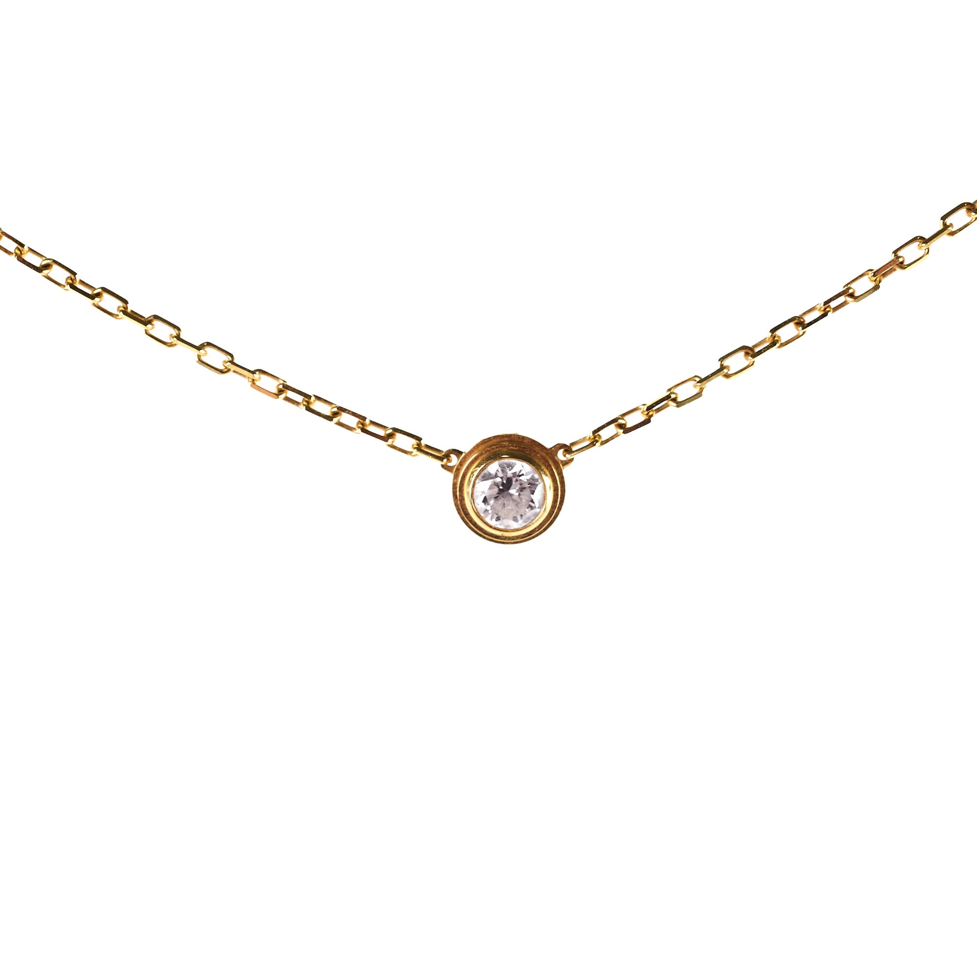 Cartier D'Amour Large Diamond Necklace 18K Yellow Gold - Luxury Diamond Pendant for Women, Perfect for Anniversary, Wedding & Special Occasions