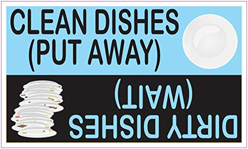 StickerTalk Clean Dirty Dishes Magnet - 5