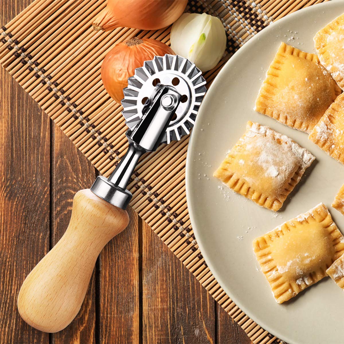 Stainless Steel Pasta Maker Cutter Wheel - 1.3