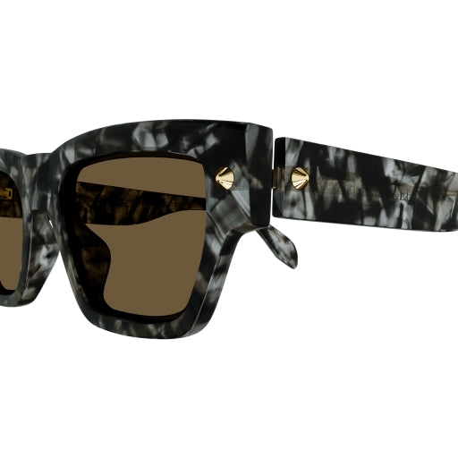 Alexander McQueen AM0409S Designer Sunglasses for Women & Men - UV Protection, Luxury Fashion Accessory for Outdoor, Travel & Daily Wear