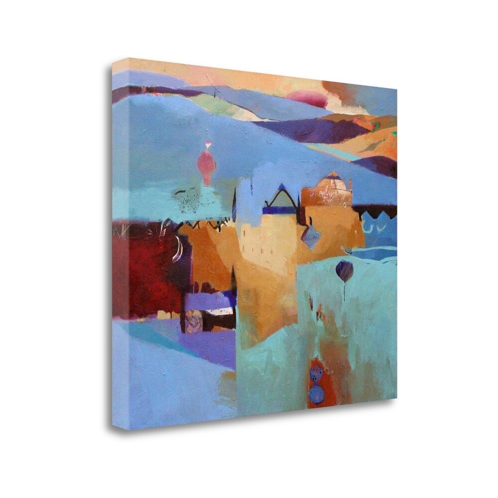 Blue Atlas By Gerry Dudgeon - Premium Fine Art Giclee Print on Gallery Wrapped Canvas - Ready to Hang Wall Art - Perfect for Living Room, Bedroom & Office Decor