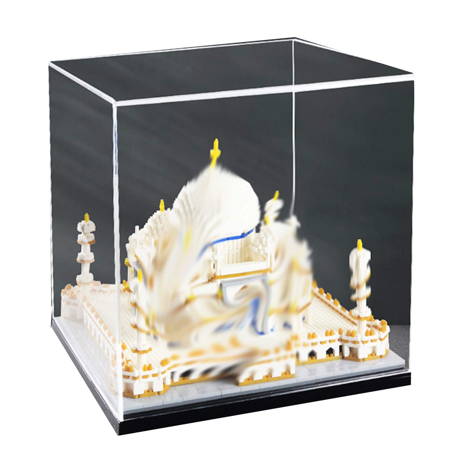 YANJINGYJ Clear Acrylic Display Case 18x14x20cm - Premium Collectible Showcase for Action Figures, Lego Toys & Memorabilia - Perfect for Home Decor, Store Displays & Gift Packaging