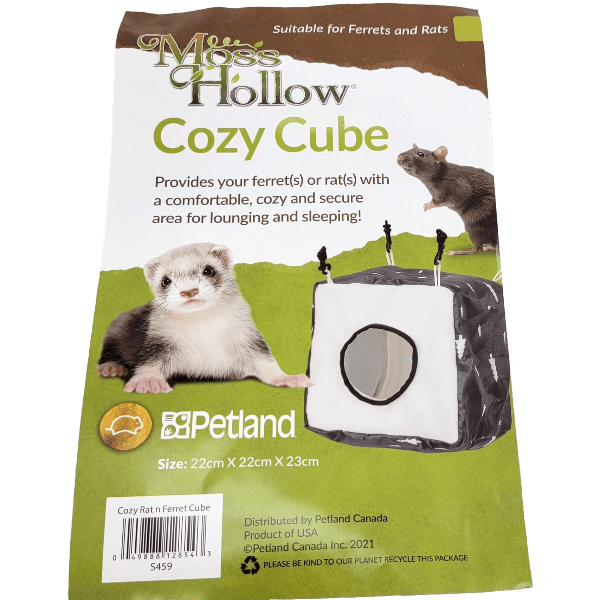 Moss Hollow Cozy Cube Cat Bed - Soft Plush Pet Cave for Indoor Cats & Small Dogs - Perfect for Cuddling, Napping & Warmth in Living Room or Bedroom