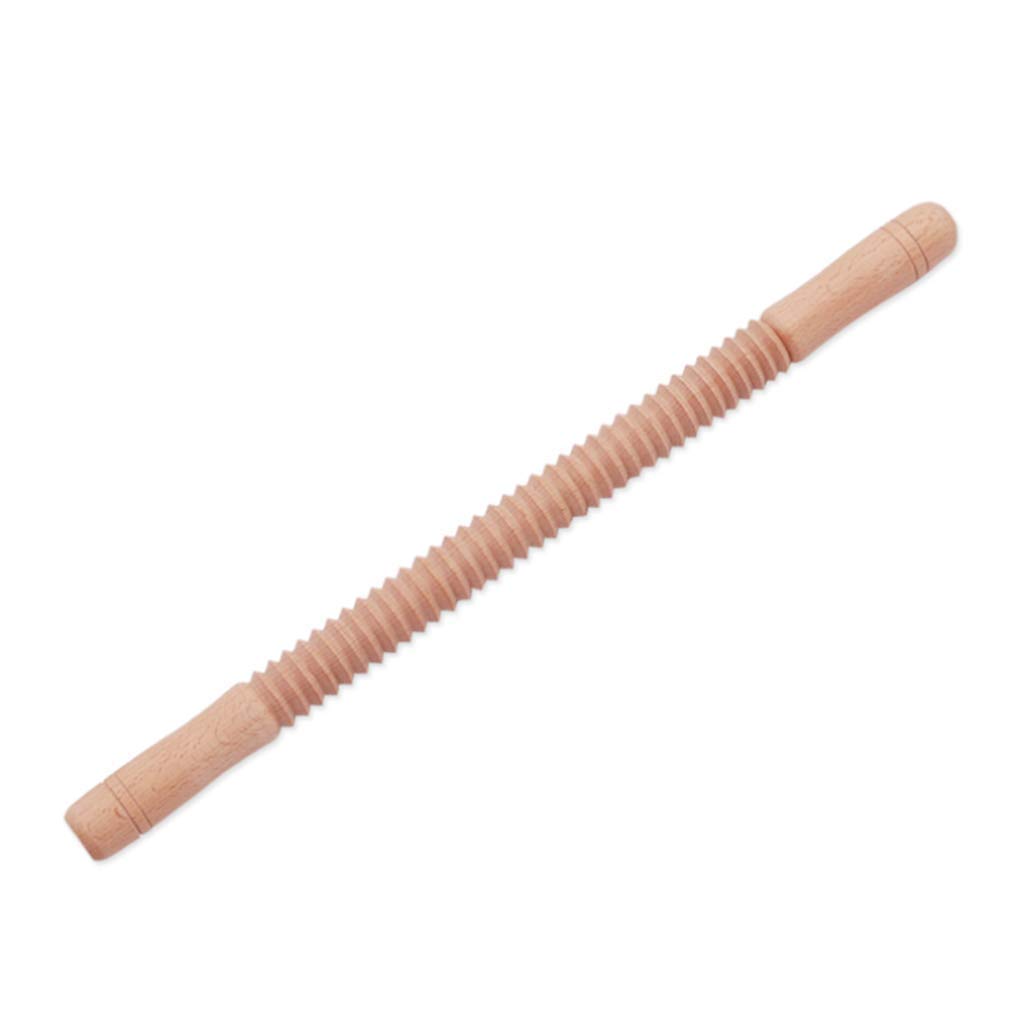 BYCDD 35cm Solid Wood Rolling Pin for Baking - Premium Dough Roller for Cookies, Bread, Pastry & Pizza Dough - Perfect for Home Bakers & Professional Kitchens - Essential Baking Tool for Perfect Pastries Every Time