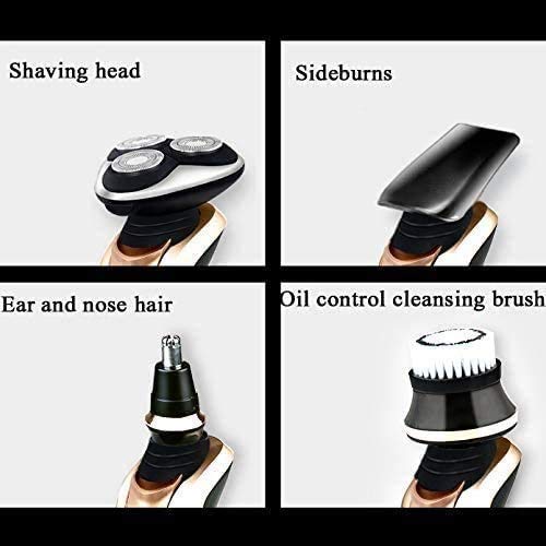 KouRy Electric Razor for Men - 4-in-1 Multifunctional Shaver & Grooming Kit with USB Rechargeable & Waterproof Design - Cordless Men's Shaver for Face, Body & Nose Hair Trimming - Perfect for Travel, Gym & Daily Grooming