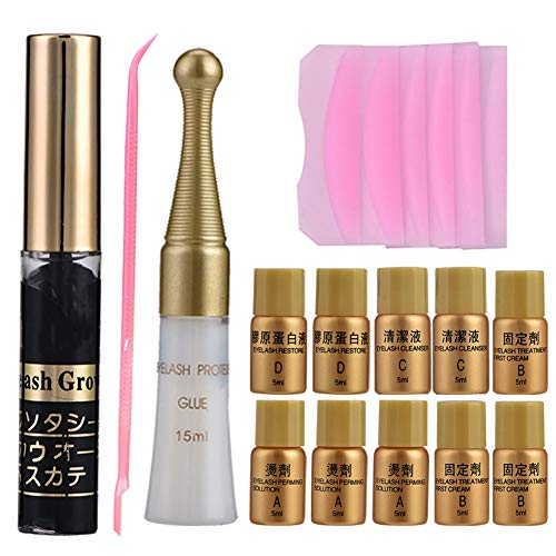 Salmue Professional Eyelash Perming Kit - Eyelash Extension & Curling Tools Set for Lash Lifts, Growth & Makeup | Perfect for Salon Professionals & Home Use