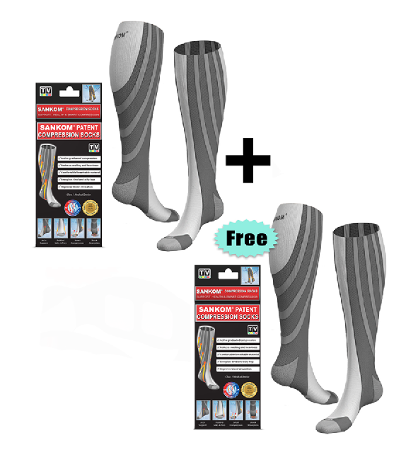 Sankom Patented Non-Slip Grip Socks for Women & Men - Anti-Skid Yoga Socks with Toe Separators - Perfect for Pilates, Barre, Dance, and Home Workouts