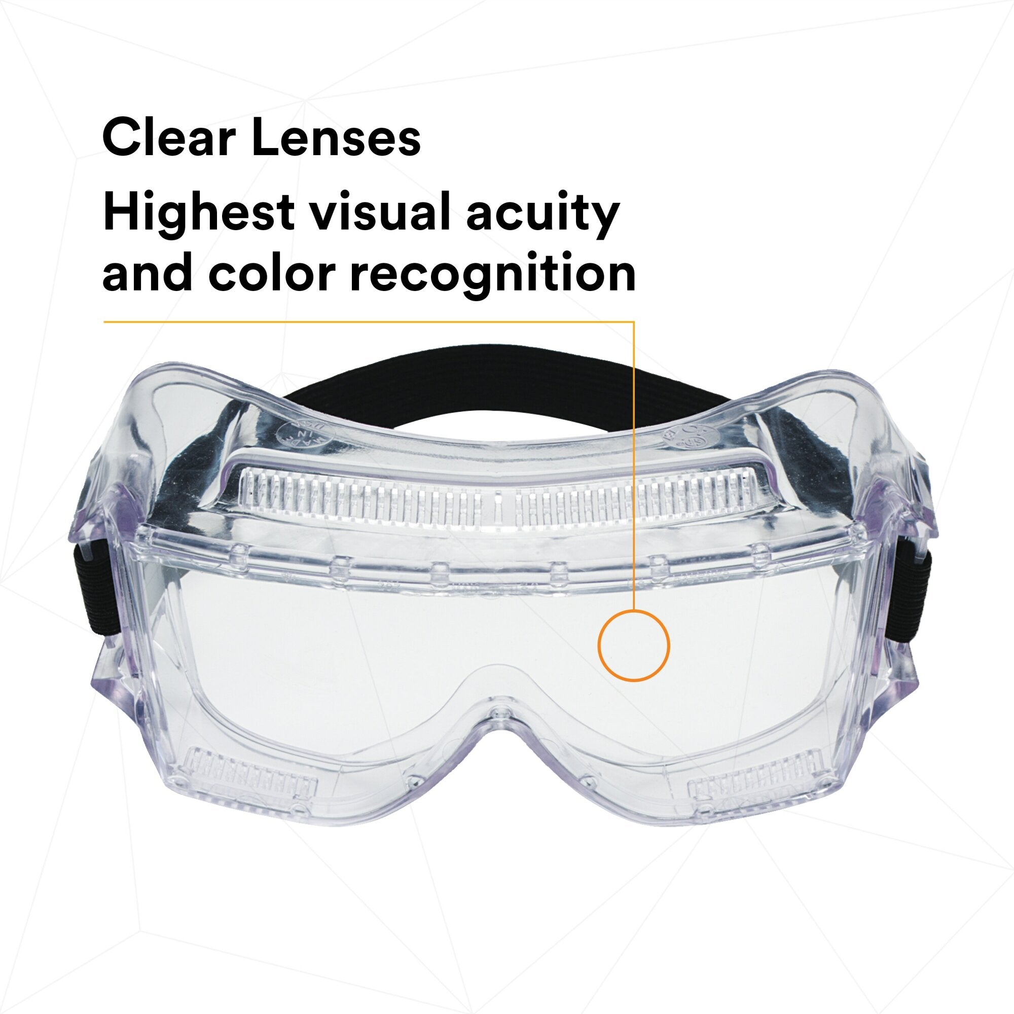 3M Centurion Impact Safety Goggles 452AF with Anti-Fog Clear Lens - Protective Eyewear for Construction, Lab Work & DIY Projects