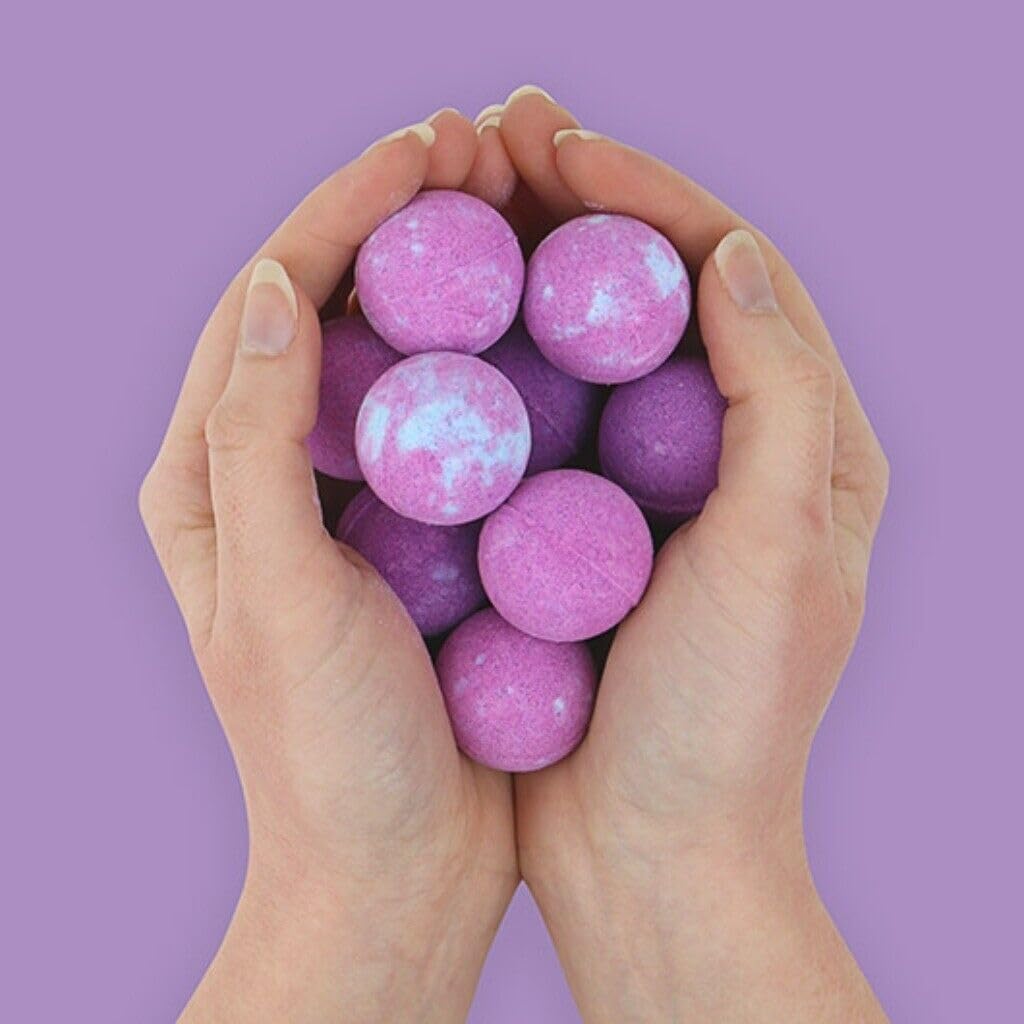 Llama Poo Scented Bath Bombs - 10 Pack Cotton Candy Gift for Christmas & Spa