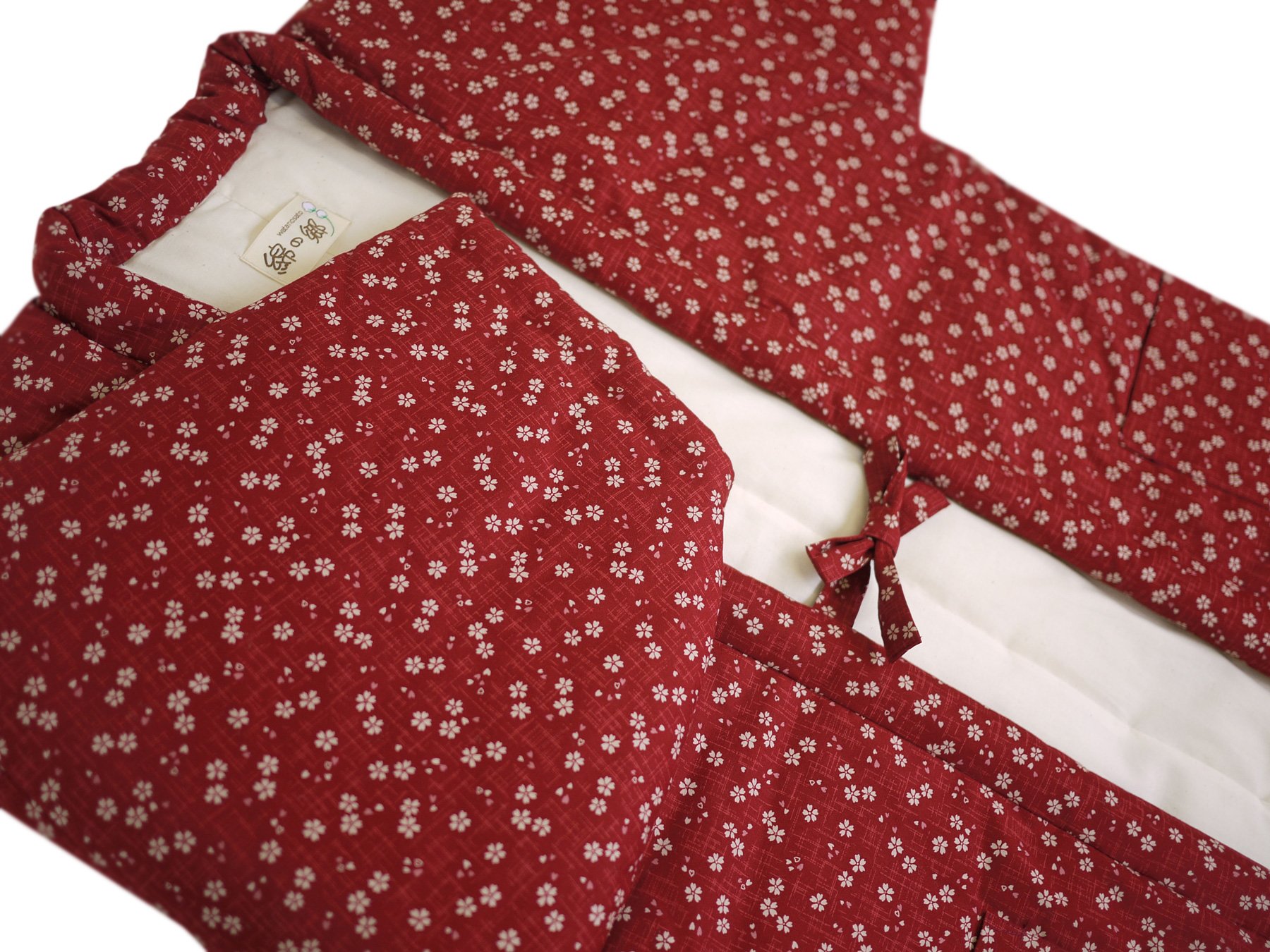 Japanese Sakura Hanten Jacket for Women - Traditional Kimono Style Coat, Size M/L, Imported from Japan - Perfect for Cosplay, Tea Ceremonies & Spring Fashion