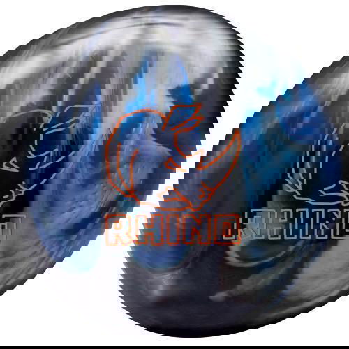 Brunswick Rhino Blue Black Silver Pearl Bowling Ball - High Performance for Strikes & Spares | Perfect for League Play & Tournaments