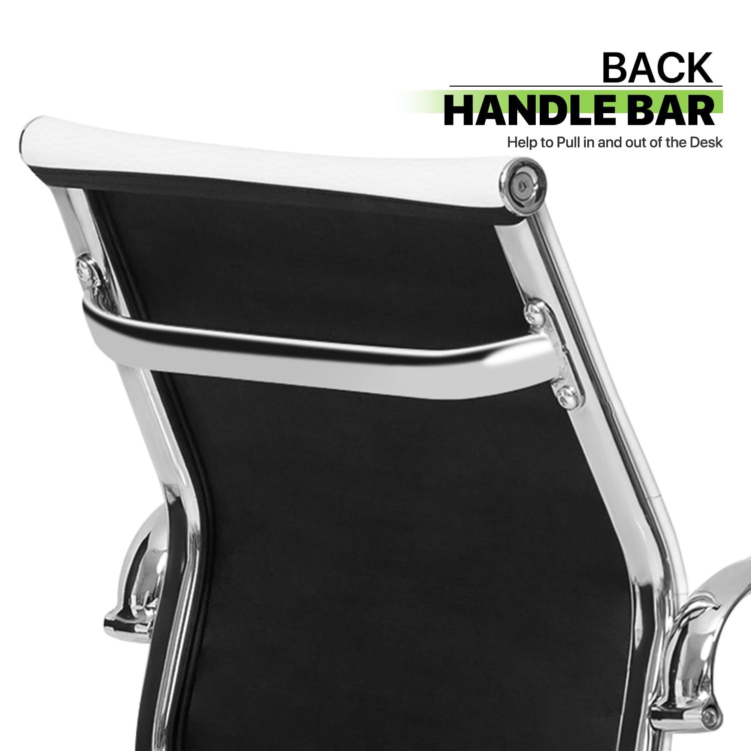 Magshion Office Reception Guest Chair - No Wheels, Mid Back PU Leather Waiting Room Chair with Metal Leg Sled Base & Arms - Conference Room, Lobby, Clinic, Hotel (White, 2 Pack)