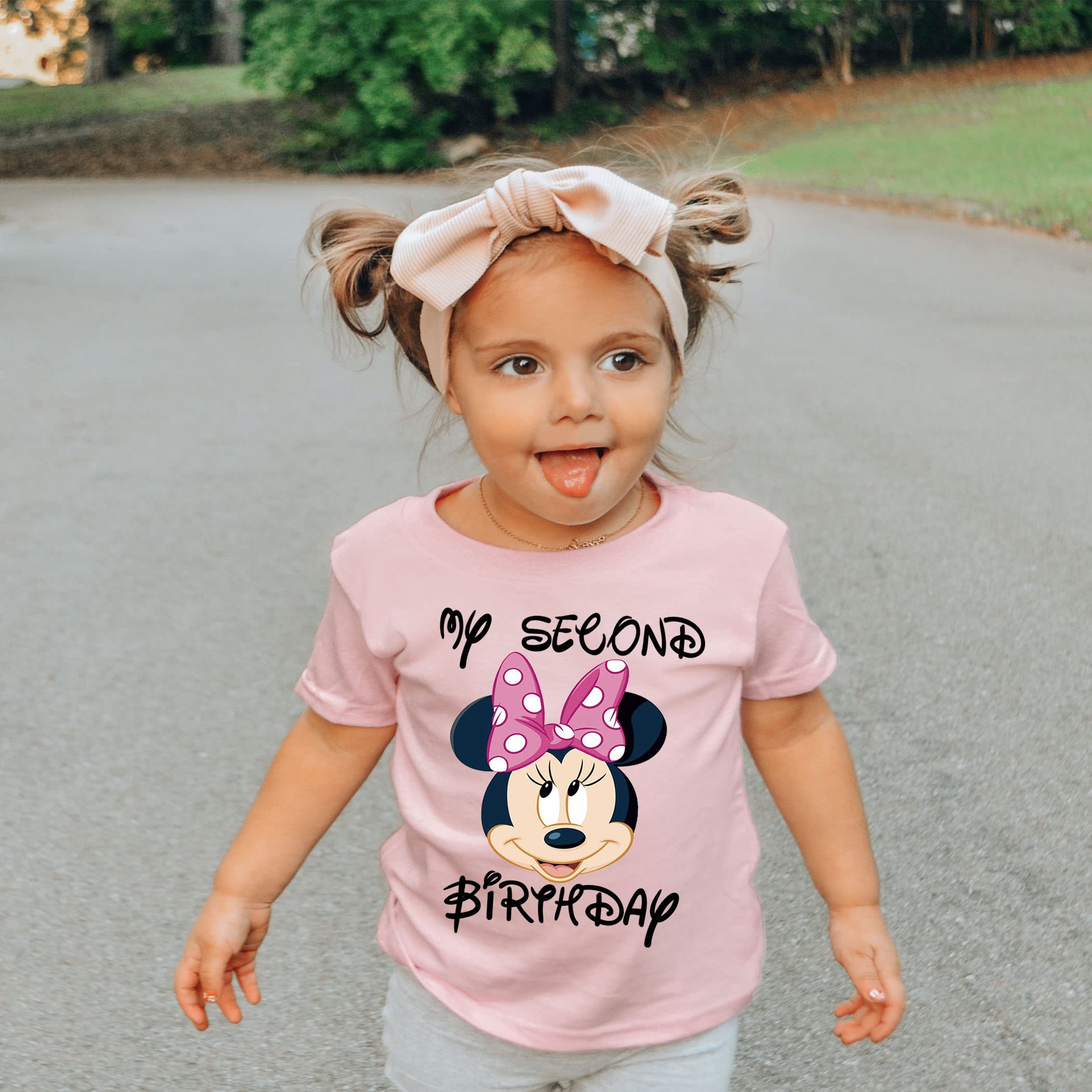 Minnie Mouse 2nd & 3rd Birthday Shirt for Girls - Oh Twodles Minnie Birthday Outfit - Toddler Girl's Birthday Party Dress (12 Months) - Perfect for Disney Themed Celebrations & Photo Shoots