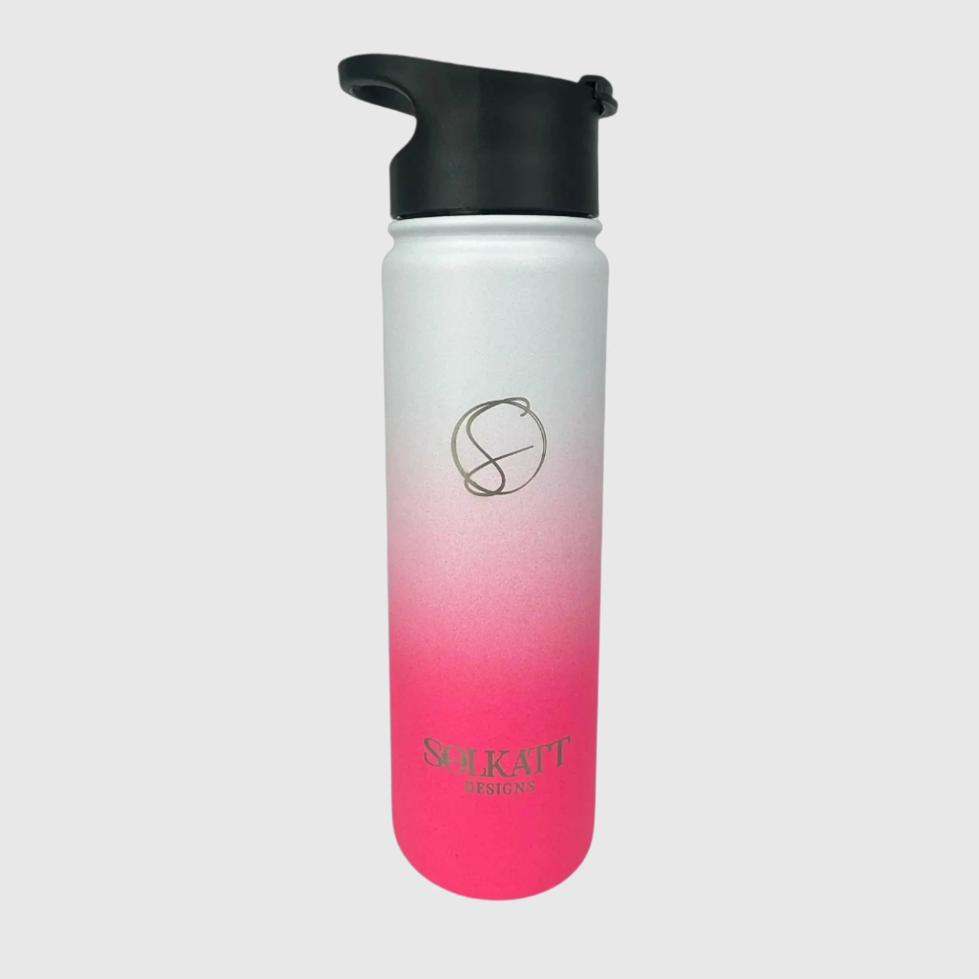 Hot Pink Insulated Stainless Steel Water Bottle 22oz (650ml) - Leakproof & BPA Free for Gym, Hiking & Outdoor Activities