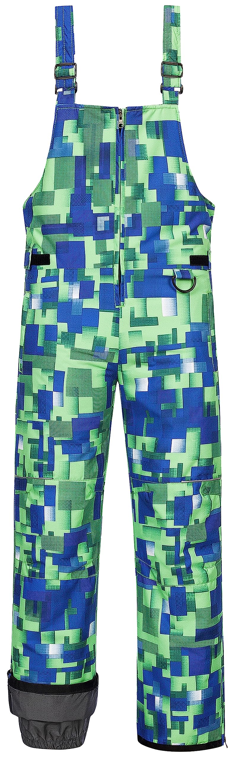 CREATMO Boys Snow Bibs - Waterproof Insulated Ski Pants for Kids | Winter Snowsuit Overalls for Snowboarding, Sledding & Outdoor Activities
