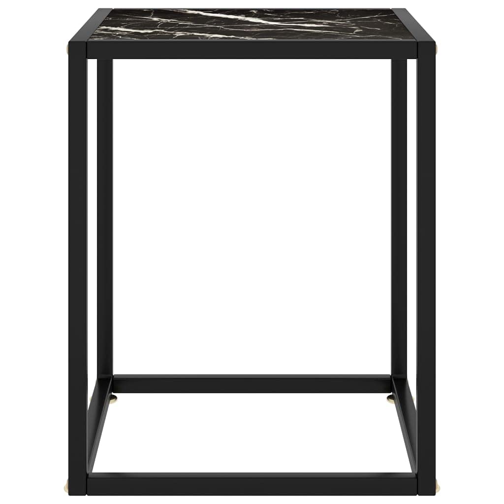 Modern Black Marble Glass Coffee Table 15.7