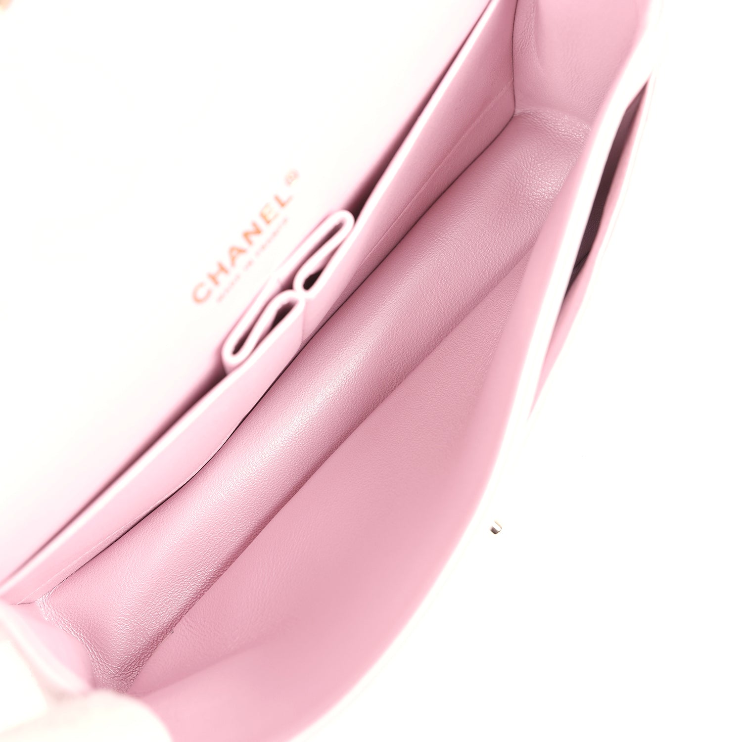 Chanel Medium Classic Double Flap Bag in Pink Iridescent Lambskin with Light Gold Hardware - Luxury Designer Handbag for Women, Perfect for Evening Events & Special Occasions