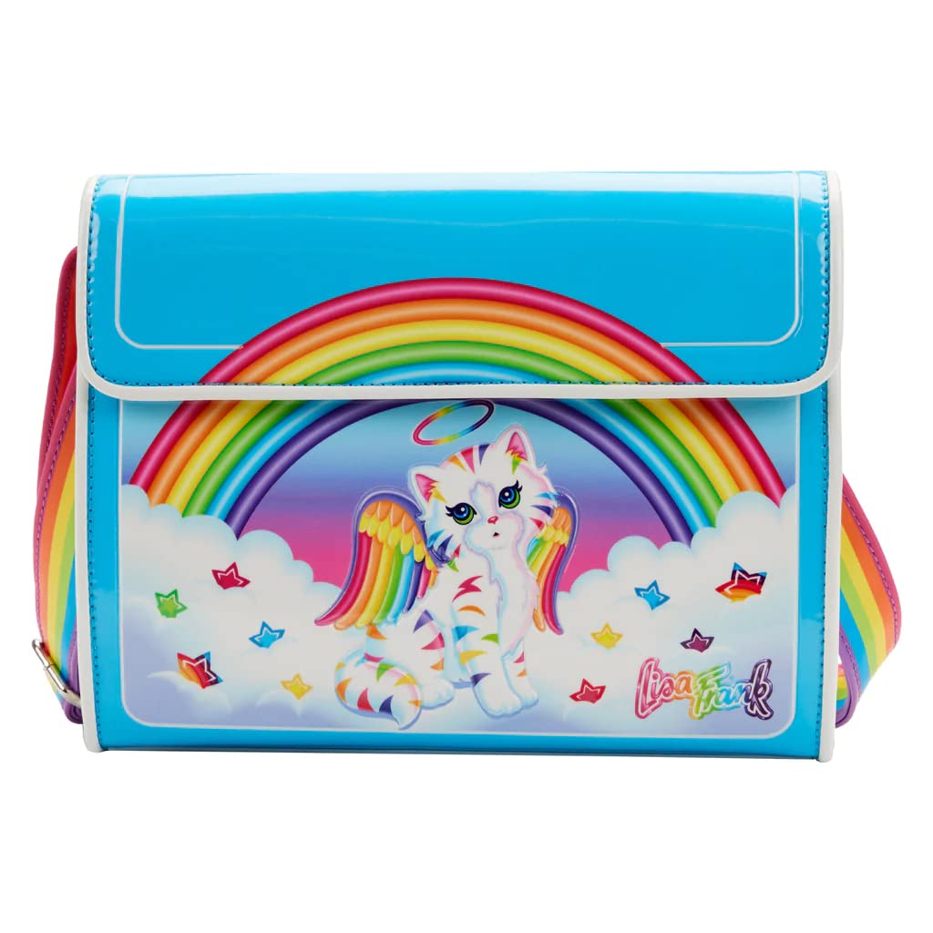 Loungefly Lisa Frank Angel Kitty Crossbody Bag for Women - Casual & Travel