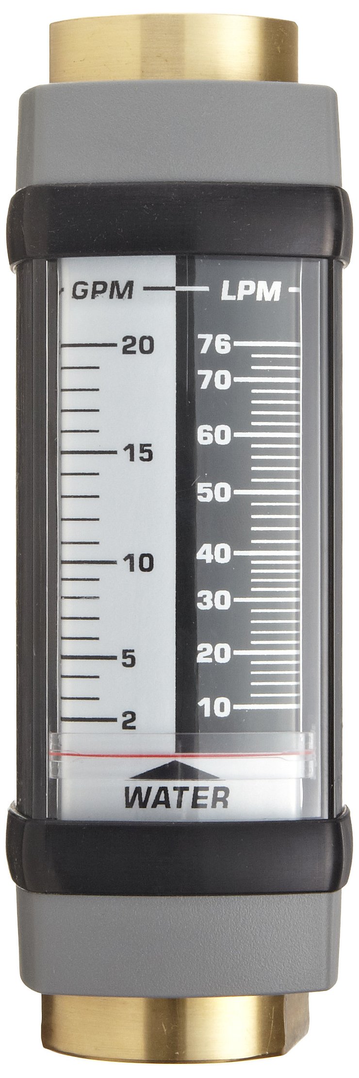 Brass Water Flow Meter H605B-010 - 1/2