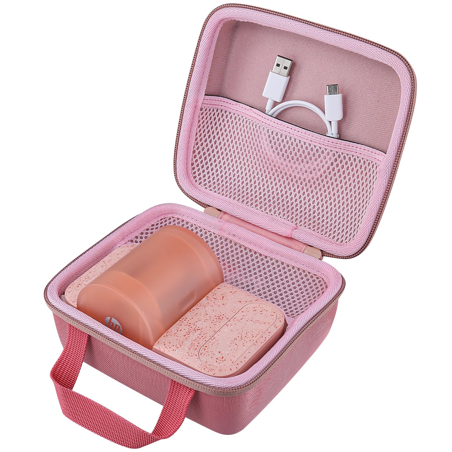 CO2CREA Hard Protective Case for HP Sprocket Panorama Photo Printer - Pink Travel-Friendly Shell for Instant Photo Printing at Home, Parties & Travel
