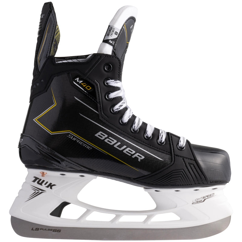 Bauer Supreme M40 Intermediate Ice Hockey Skates - High-Performance Skates for Youth & Adult Hockey Players - Perfect for Ice Rinks, Training, and Competitive Games