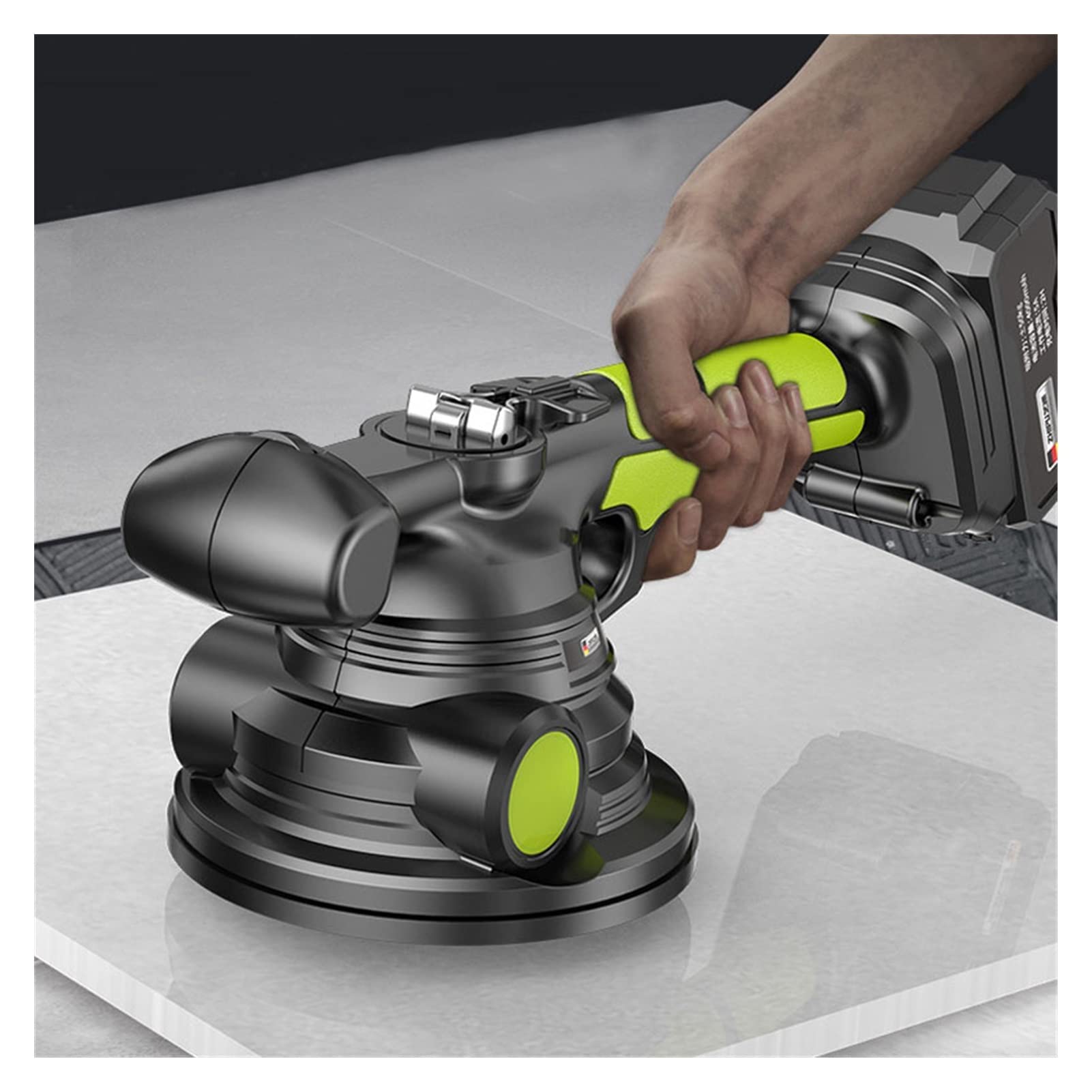 Automatic Floor Tile Leveling Machine - Ceramic Tile Suction Cup Leveler with Vibration Tool for Wall & Floor Tile Installation - Perfect for DIY Home Renovation and Professional Tiling Projects