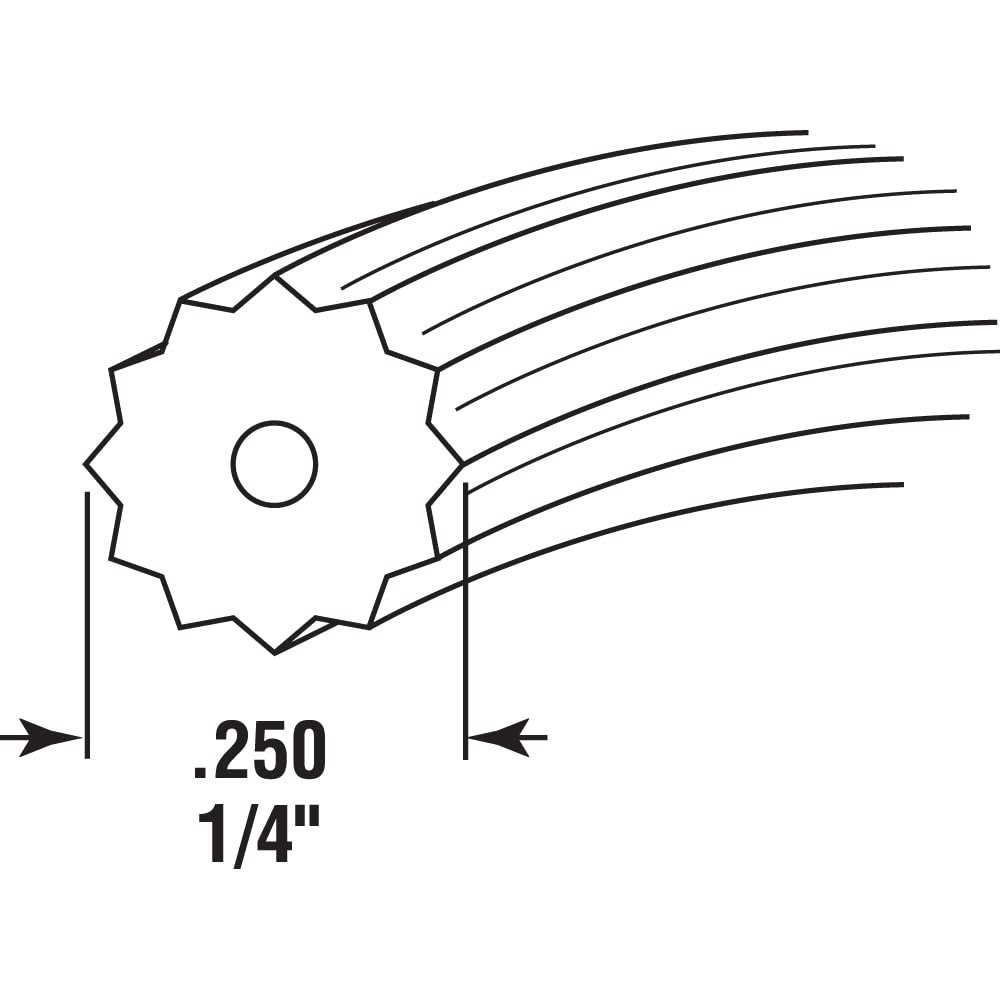 Prime-Line P 7709 0.25 Inch x 250 Feet Roll Gray Screen Spline - Perfect for Window Screen Repair and Replacement (1 Roll)