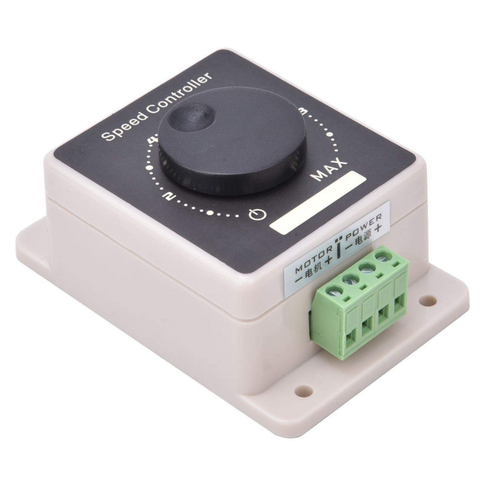 Oumefar 10-60V 20A PWM DC Motor Speed Controller - Waterproof Variable Speed Regulator with Rotary Switch for Power Tools, Industrial Equipment & DIY Projects