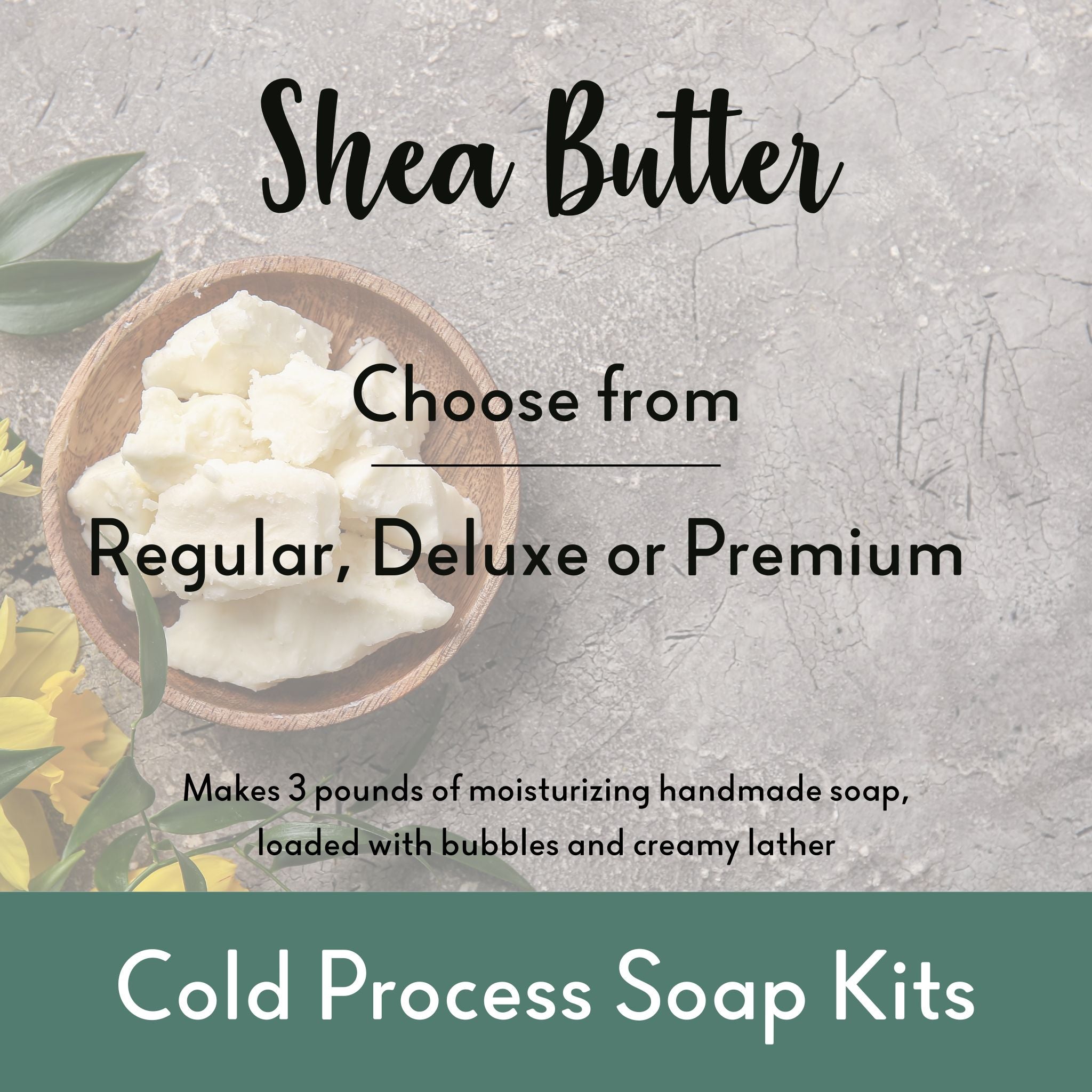 Cold Process Soap Making Kit with 3+lb Shea Butter - DIY Handmade Soap Supplies for Beginners & Crafters - Perfect for Home Spa, Gifts & Self-Care Projects