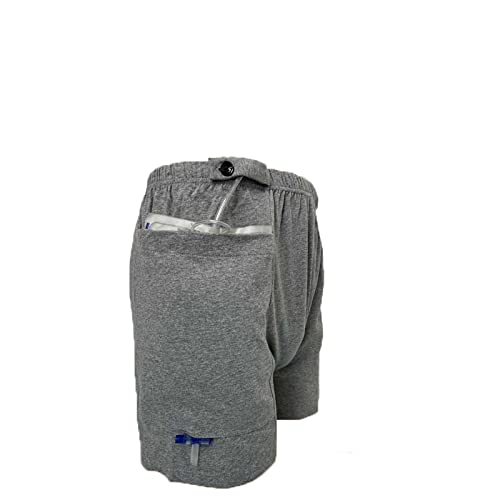Nephrostomy Bag Shorts with Catheter Leg Bag Holder - Ostomy Support Underwear for Drainage Bag Care | Comfortable Medical Clothing for Daily Use & Post-Surgery Recovery