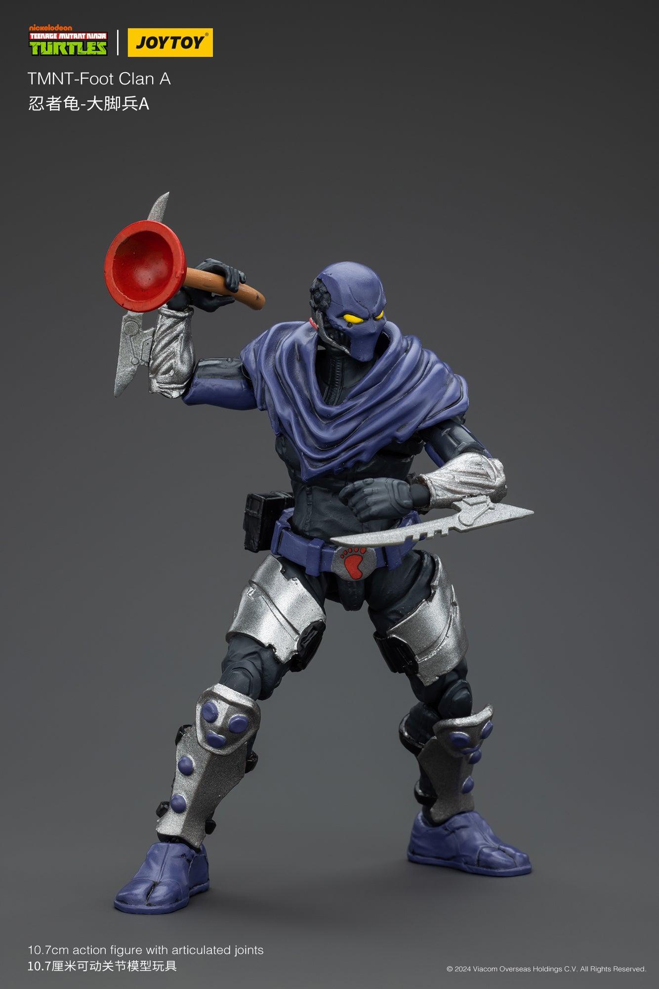 1/18 JOYTOY TMNT Shredder Foot Clan Action Figure - Collectible Ninja Turtle Villain Toy for Display & Play - Perfect for TMNT Fans, Collectors & Gift Giving