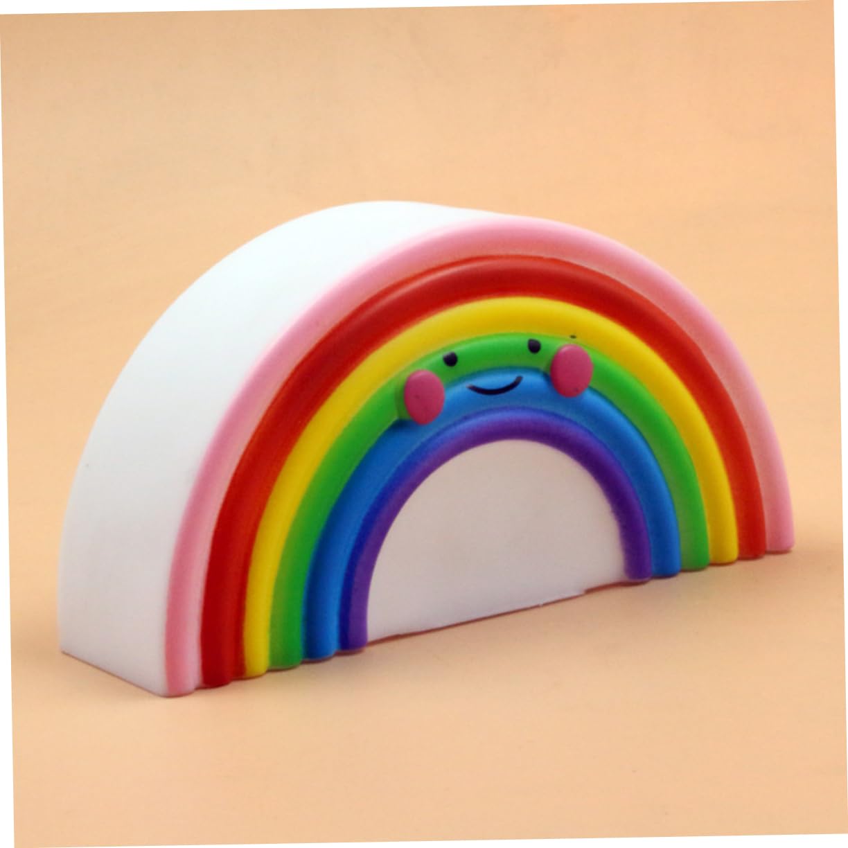 Artibetter Battery-Operated Cartoon Night Light - Rainbow LED Bedside Lamp for Kids with 3 Button Batteries | Soft Glow Nursery Light for Boys & Girls Bedrooms, Sleep Aid & Decorative Nightlight for Children's Rooms, Dorms & Cozy Spaces