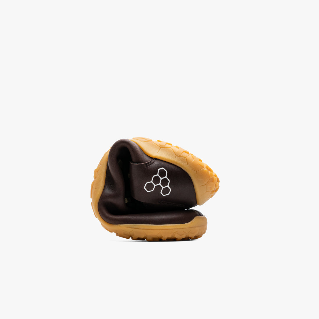 Vivobarefoot Women's Magna Leather FG Barefoot Shoes in Bracken - Minimalist Hiking & Trail Running for Natural Movement