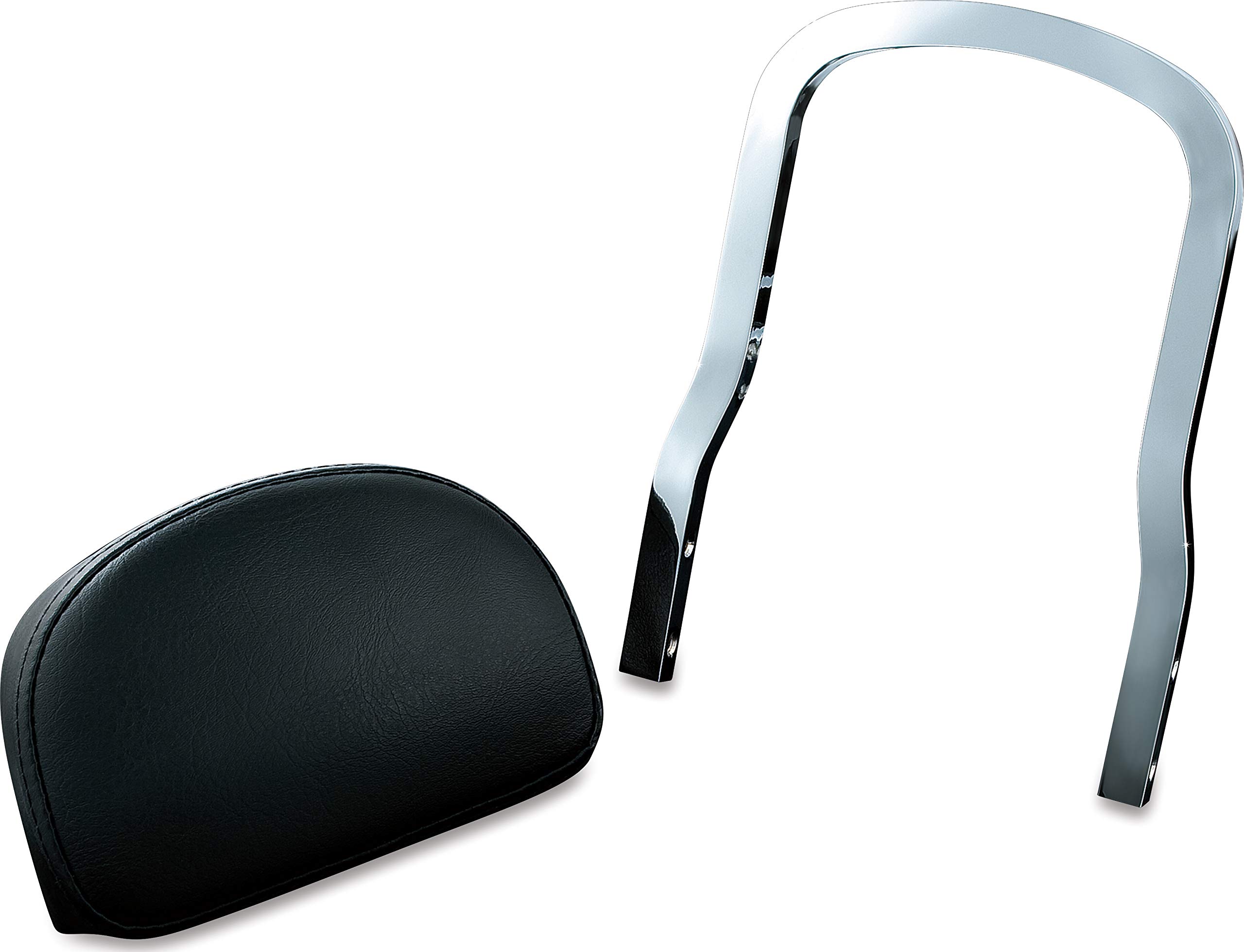 Kuryakyn 8980 Motorcycle Sissy Bar - Chrome Plug-N-Play Backrest Accessory for Harley Davidson & Cruiser Bikes - Perfect for Long Rides & Passenger Comfort