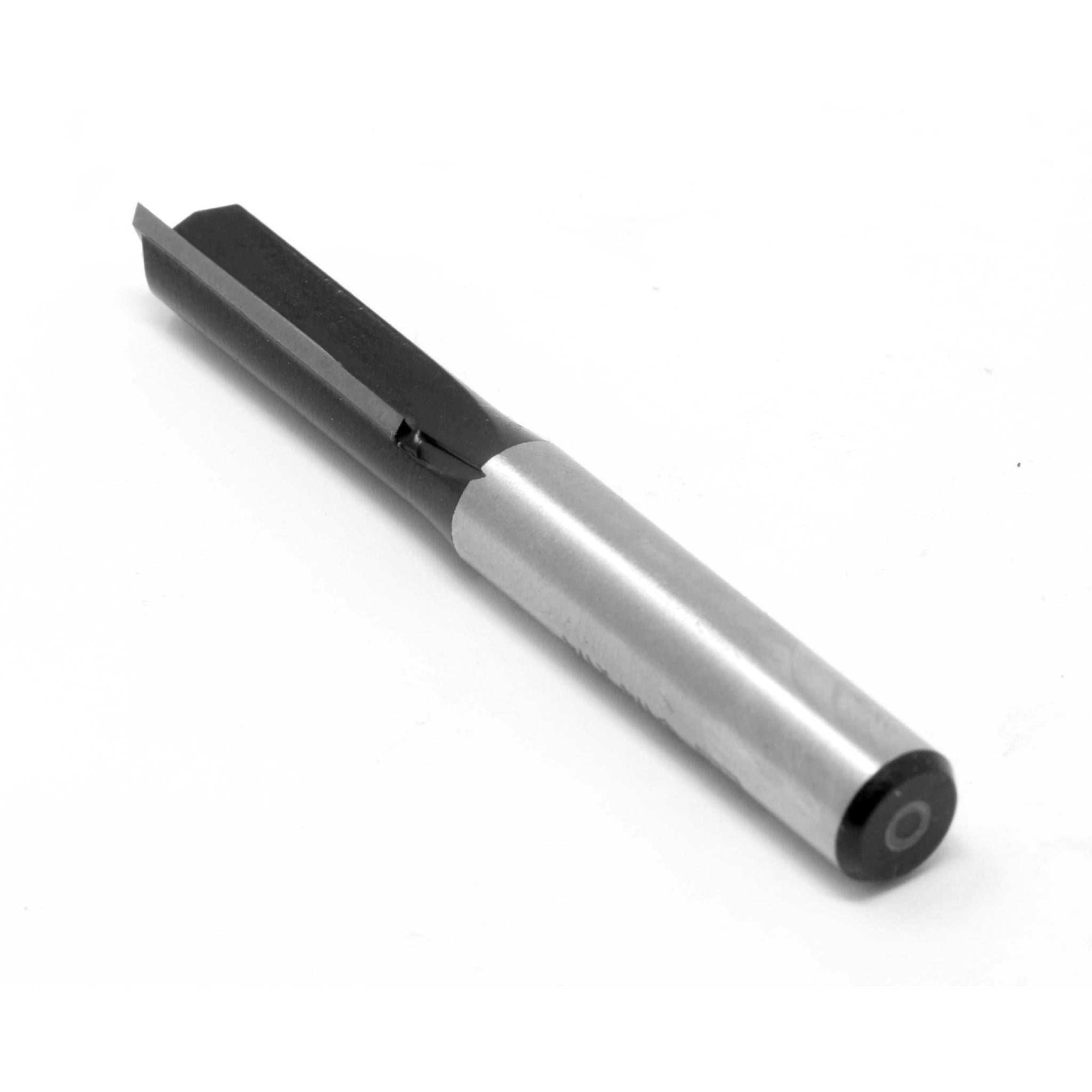 WEN RB101FF 1/4 Inch Straight 2 Flute Carbide Router Bit with 1/4 Inch Shank - 3/4 Inch Cutting Length for Woodworking, Cabinetry, and DIY Projects
