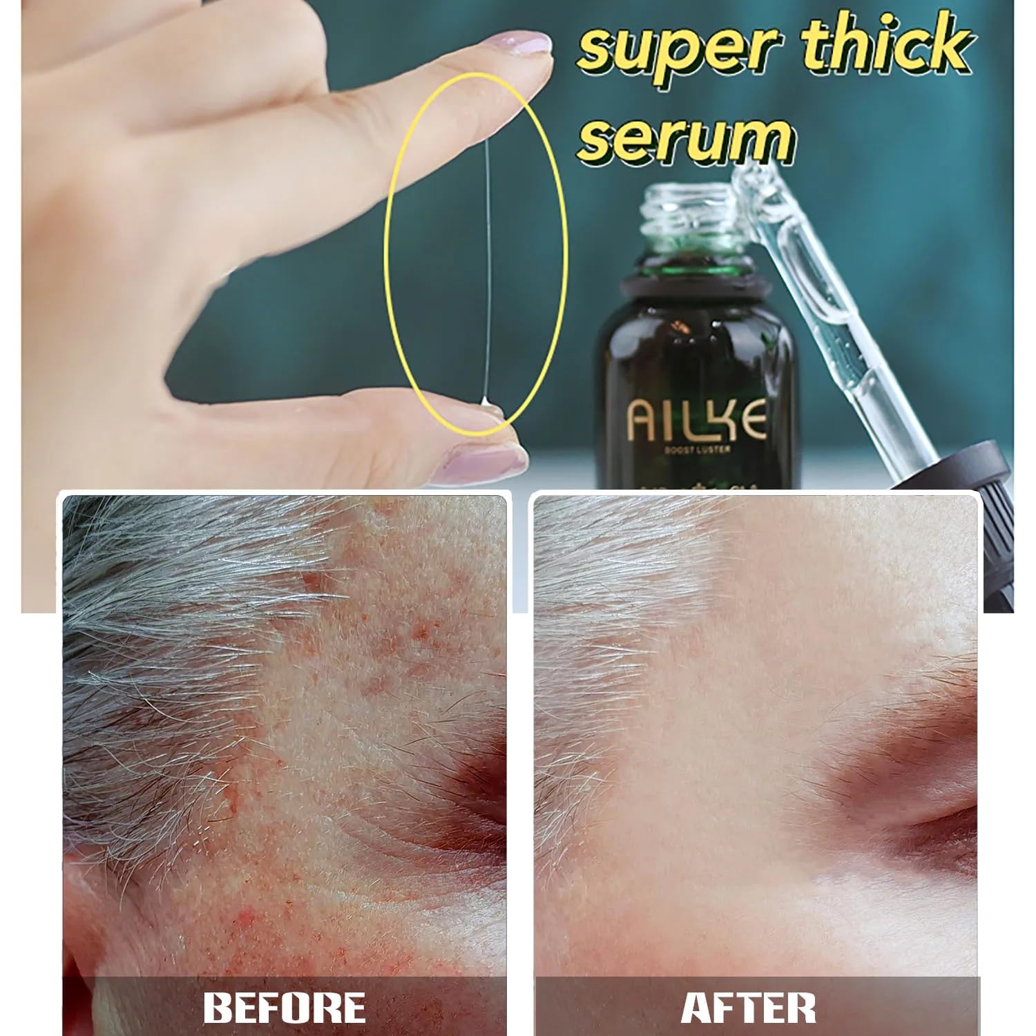 AILKE Advanced Vitamin C, E & 2% Retinol Anti-Aging Serum - Brightens Skin, Reduces Wrinkles & Dark Spots - 1 fl oz (Pack of 2) - Perfect for Nighttime Skincare Routine & Daily Facial Treatment
