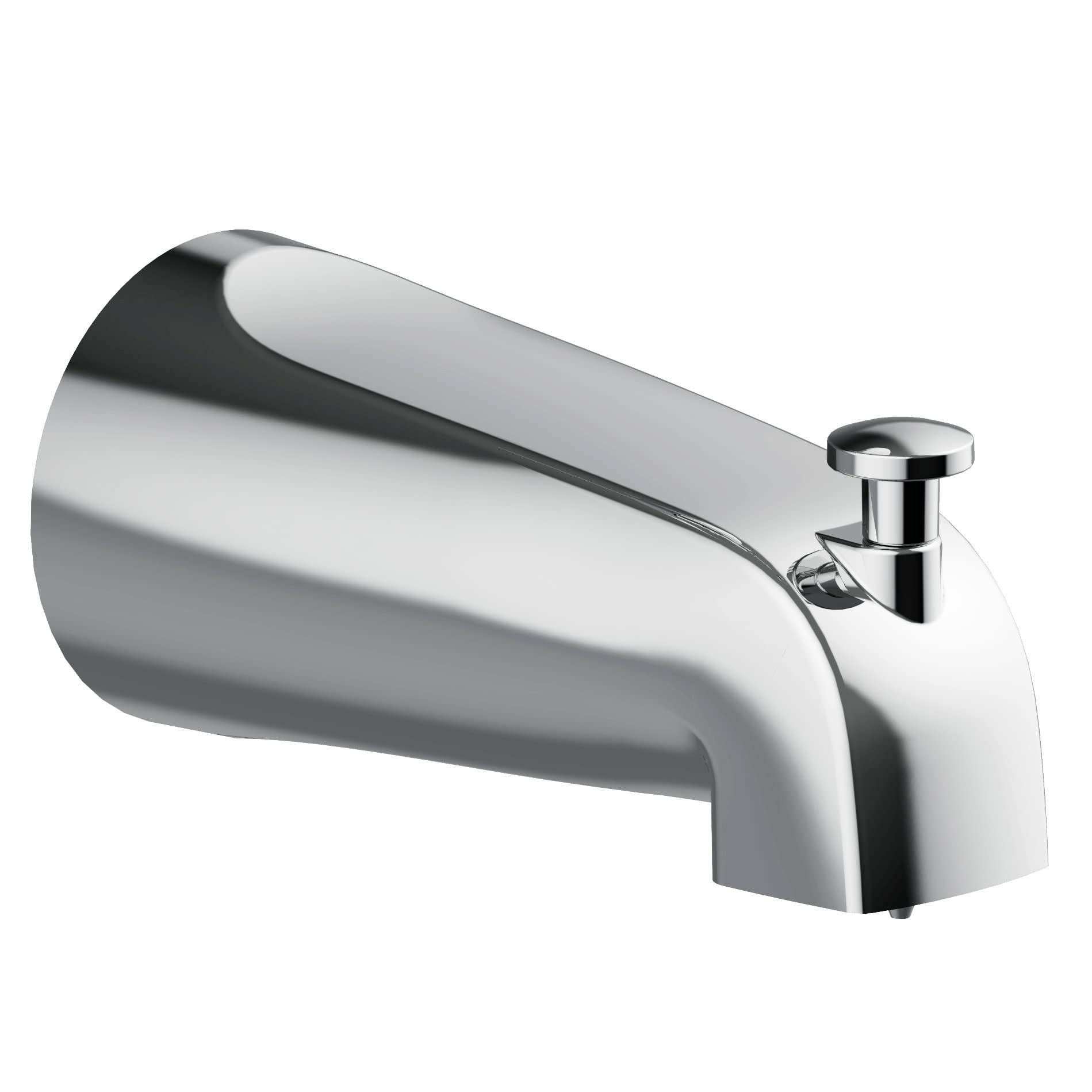 Design House 522912 Slip-On Tub Diverter Spout - Chrome Finish Bathroom Faucet for Bathtub & Shower Replacement - Perfect for Home Renovation & Plumbing Upgrades