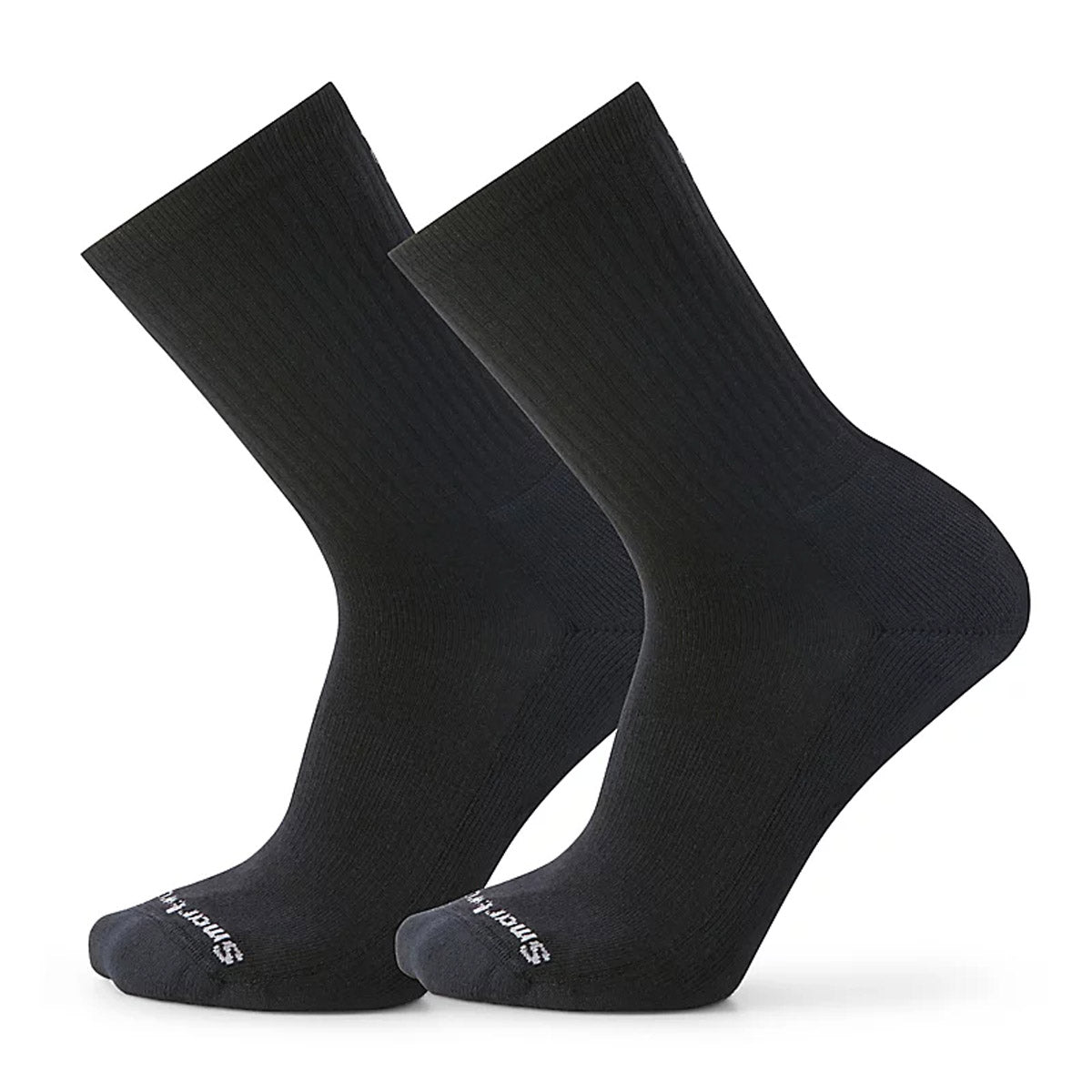 Men's Everyday Solid Rib Crew Socks 2 Pack - Soft Cotton Casual Socks for Work, Gym & Daily Wear