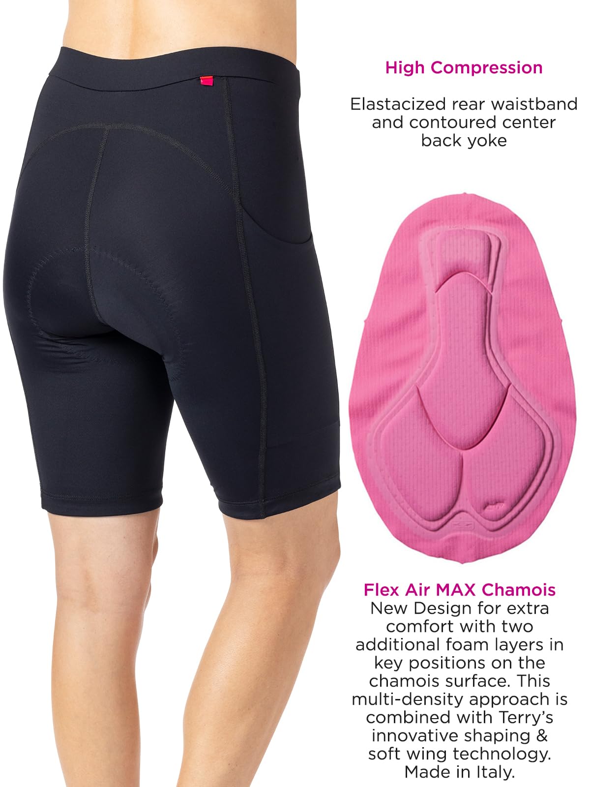Women's Terry Bike Shorts with 2X Padding - Breathable Cycling Shorts with Chamois, 10