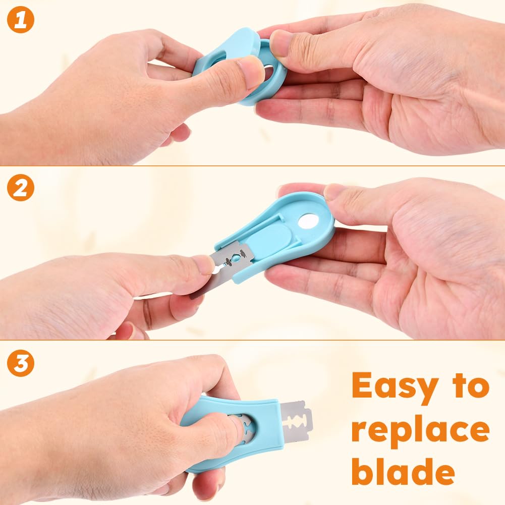 Professional Magnetic Bread Lame - Extendable Dough Scoring Tool with 5 Razor Blades for Sourdough Bread Baking | Perfect for Artisan Bread Making & Home Bakers (Blue) | Ideal for Scoring Patterns on Sourdough, Baguettes & Homemade Breads