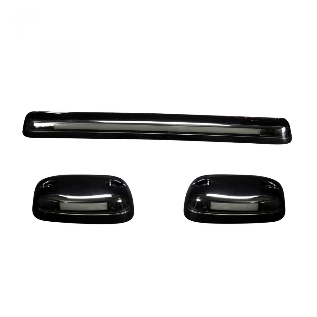 High-Power OLED Bar-Style LED Roof Lights for Chevy Silverado 2500/3500 (2007-2014) - Smoked Lens Amber Off-Road Lighting | Perfect for Truck Accessories, Night Driving & Off-Road Adventures