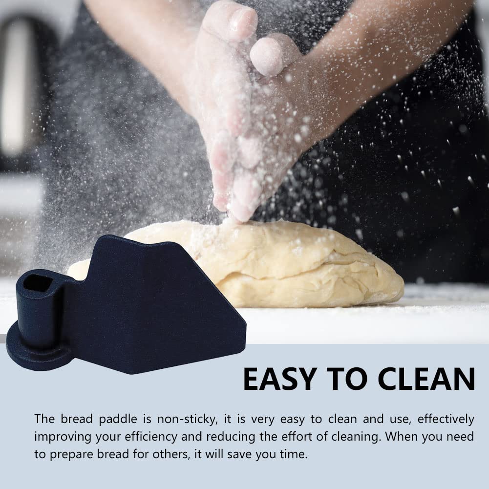 2 Pack Stainless Steel Bread Maker Paddle Replacement - Compatible with Most Bread Machines - Durable Kneading Blade for Homemade Bread Baking (Black) - Perfect for Fresh Bread, Pizza Dough & Artisan Loaves