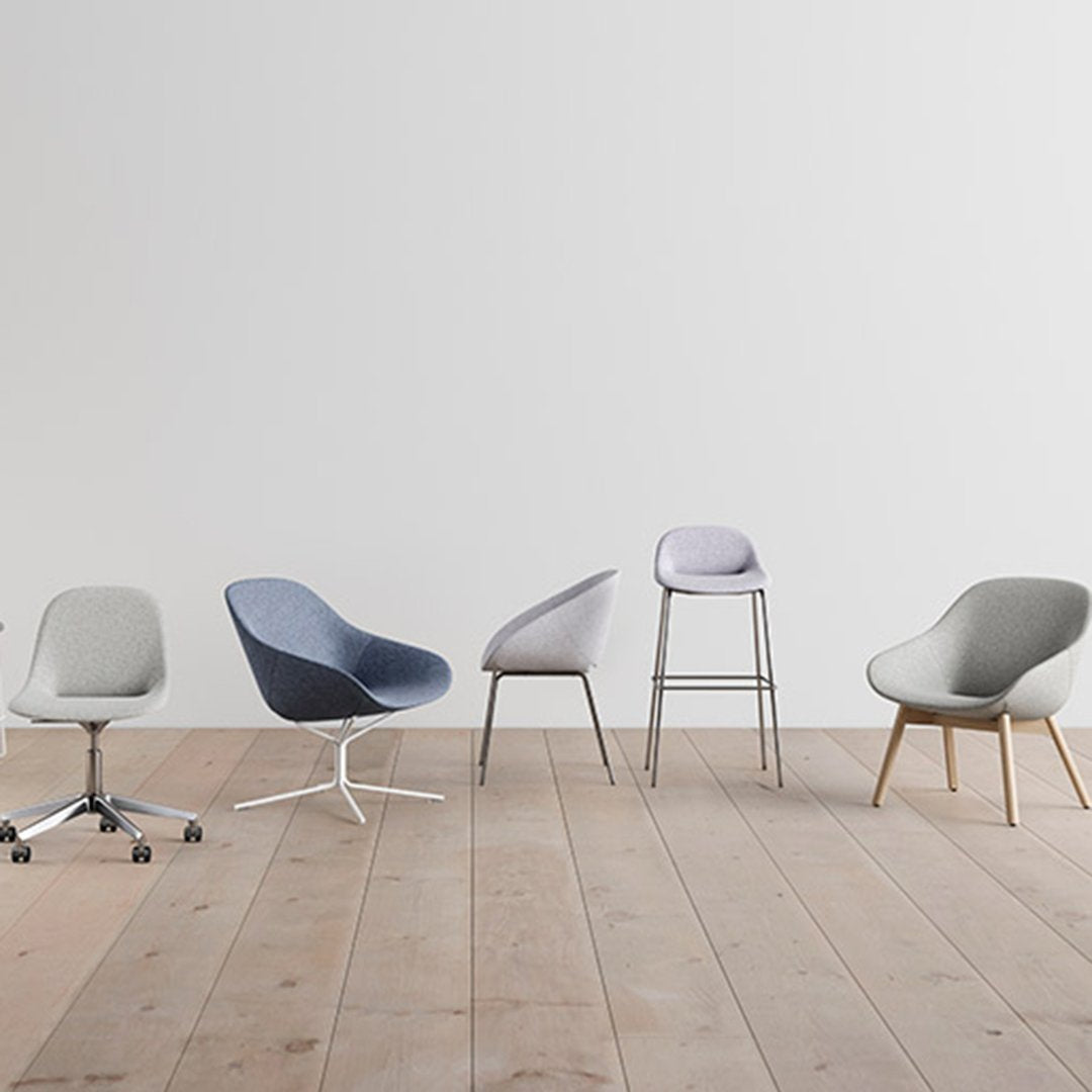 Beso Armchair with 4-Legged Steel Base - Modern Living Room Chair for Home Office, Lounge & Reading Nook